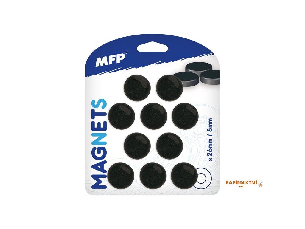 Magnet kulatý 26mm blister 10ks 4200305