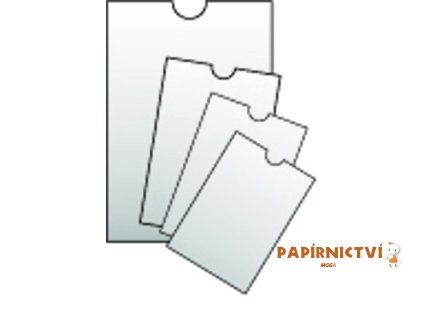 Průhledný obal 92 x 133 mm vlaková jízdenka, 120 mic. 2-031