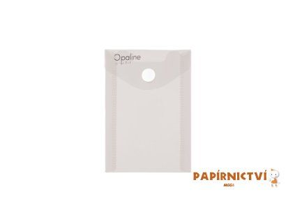 Psaníčko s drukem A7 na výšku Opaline čirá 2-385