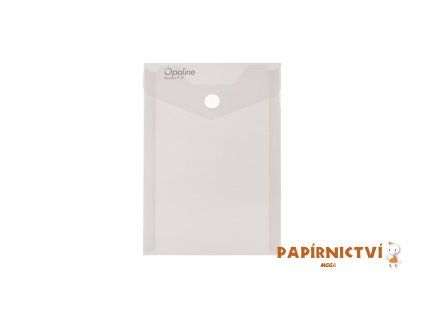 Psaníčko s drukem A6 na výšku Opaline čirá 2-380