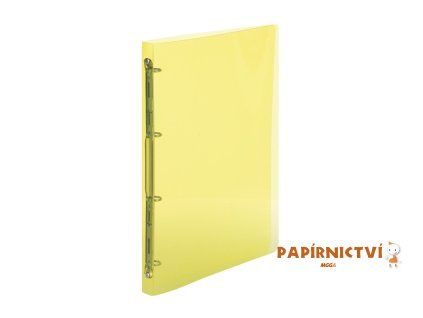 Pořadač PP A5 4kr. Lines žlutá 2-243