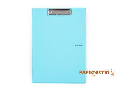 Dvojdeska A4 plast PASTELINI modrá 5-547