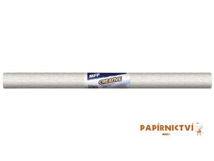 Krepový papír role 50x200cm perleťový bílý 5811362