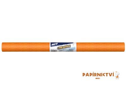 Krepový papír role 50x200cm neon oranžový světlý 5811367