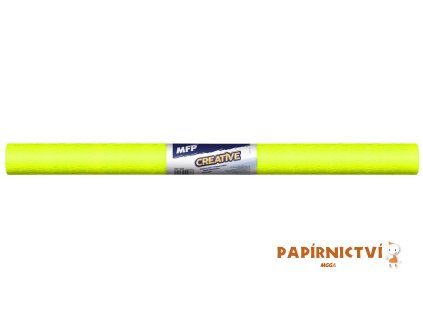 Krepový papír role 50x200cm neon žlutý 5811368