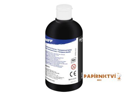 Temperové barvy 500ml černá 6300375