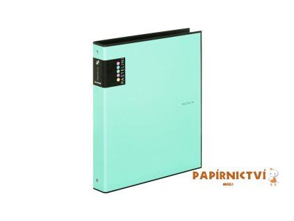 Pořadač A4 lamino R25-4kr. PASTELINI zelený 7-277