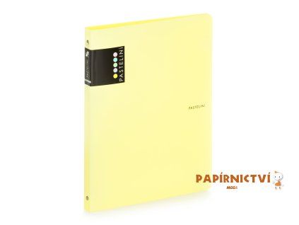 Pořadač PP A4 4kr. PASTELINI žlutý 2-277