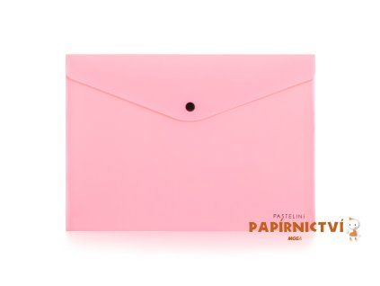 Psaníčko s drukem A4 PASTELINI růžová 2-646