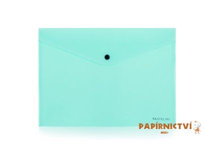 Psaníčko s drukem A4 PASTELINI zelené 2-647