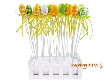 Vajíčko dřevěné zápich 3 cm + špejle
