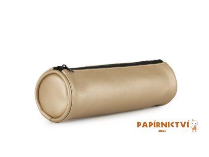 Pouzdro etue PU kulatá Metallic zlatá 8-184