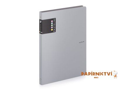 Pořadač PP A4 4kr. PASTELINI šedá 2-140
