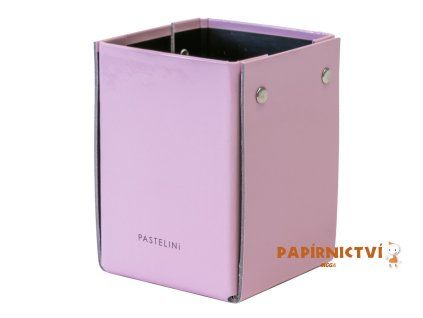 Kelímek na tužky lamino PASTELINI růžová 8-141