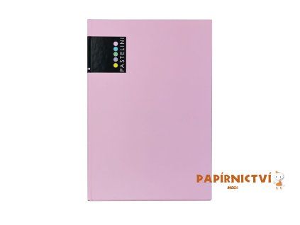 Záznamní kniha A4 PASTELINI růžová lamino mat 7-122