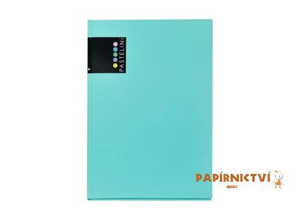 Záznamní kniha A4 PASTELINI zelená lamino mat 7-123