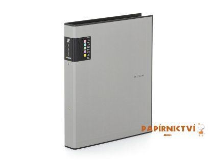 Pořadač A4 lamino R25-2kr. PASTELINI šedá 7-232