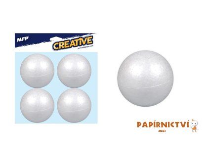Koule 8cm/4ks polystyren 8885501