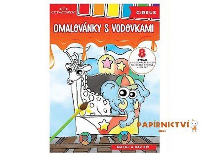 Omalovánky s vodovkami CONCORDE Cirkus A4 A430