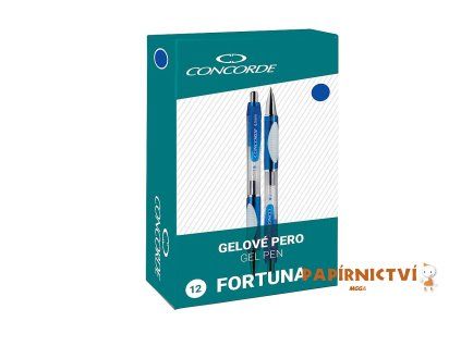 Gelové pero CONCORDE Fortuna, modrá náplň A65645