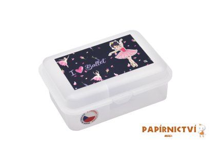 Box na svačinu s přihrádkou Baletka 9-58424