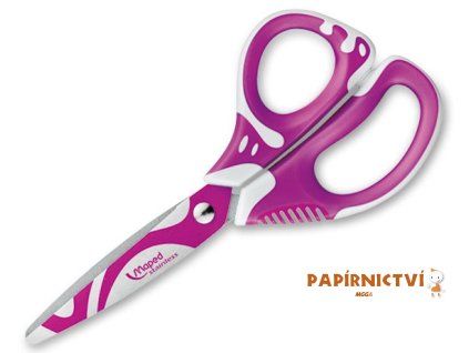 Nůžky MAPED Zenoa fit 13cm asymetr. mix barev