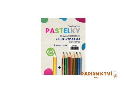Sada pastelek 6+1 zdarma tužka mix 1-02024