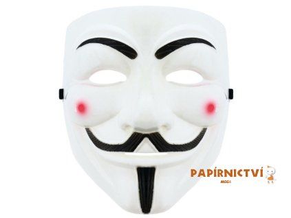 Maska "Anonymous" - Vendeta, plastová