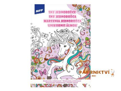 Omalovánky antistresové Sny jednorožce 210x290mm/32s 5301176
