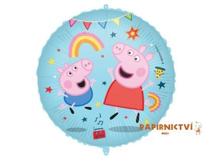 Fóliový balónek 18" Prasátko Peppa Messy Play