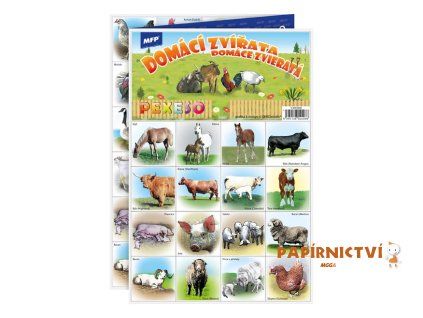 Pexeso MFP 3xA4 Domácí zvířata 5300900