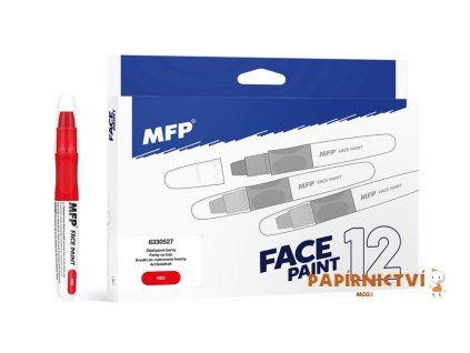 Barvy na obličej MFP červená 6330527