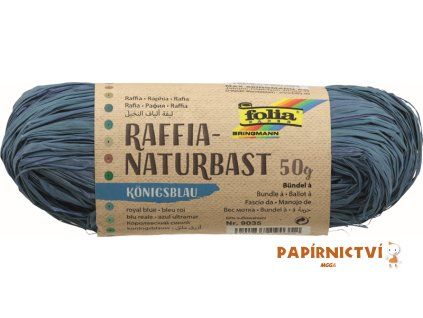 Přírodní lýko 50g tmavě modré
