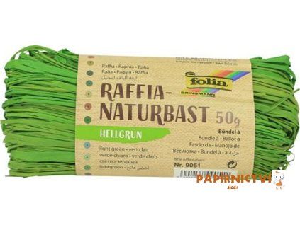 Přírodní lýko 50g světle zelená