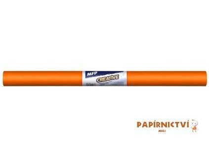 Krepový papír role 50x200cm oranžový tmavý 5811357