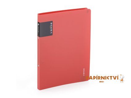 Pořadač PP A4 2kr. VERDE cihlová 2-852