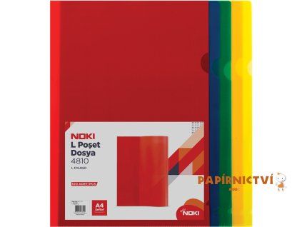 NOKI PP L-kapsa A4, žlutá, 100 ks