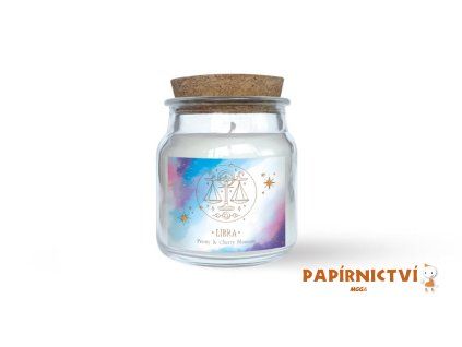 Svíčka Znamení zvěrokruhu - Váhy 83g/13h 8800139