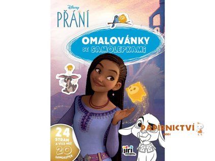 Omalovánky A4 se samolepkami Přání