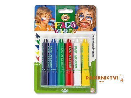 Barvy na obličej 6ks 4610006001BL