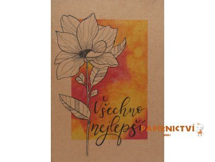Přáníčko BeBechy – recyklovaný papír - Všechno 2 BPR1-80