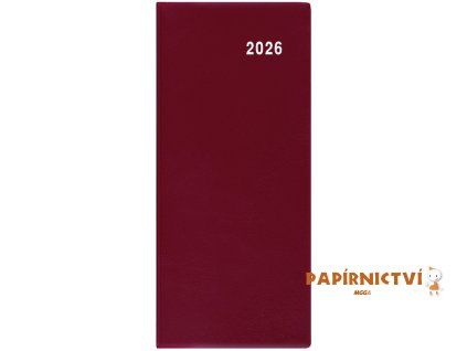 Měsíční diář - Božka - PVC - bordó BMB1-3-26