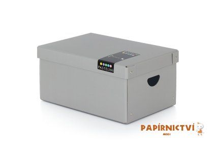 Krabice lamino velká PASTELINI šedá 7-00821