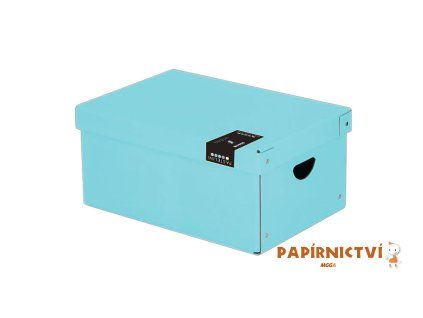 Krabice lamino velká PASTELINI modrá 7-00921