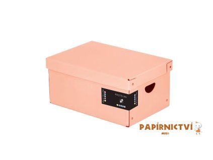 Krabice lamino velká PASTELINI meruňková 7-01021