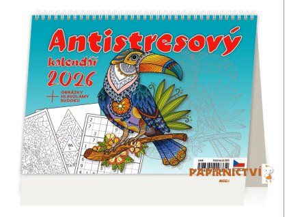 Stolní kalendář Antistresový pracovní 2026 211x148(30)mm S48-26