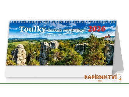 Stolní kalendář Toulky Českou republikou   NEW 2026 301x150(35)mm S51-26