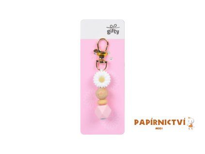 Gifty - silikonový přívěsek BÍLÁ KVĚTINA 1042538