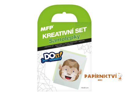 Kreativní set - samolepky opice 1042136