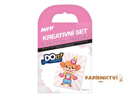 Kreativní set - diamantová mozaika klaun 1042144